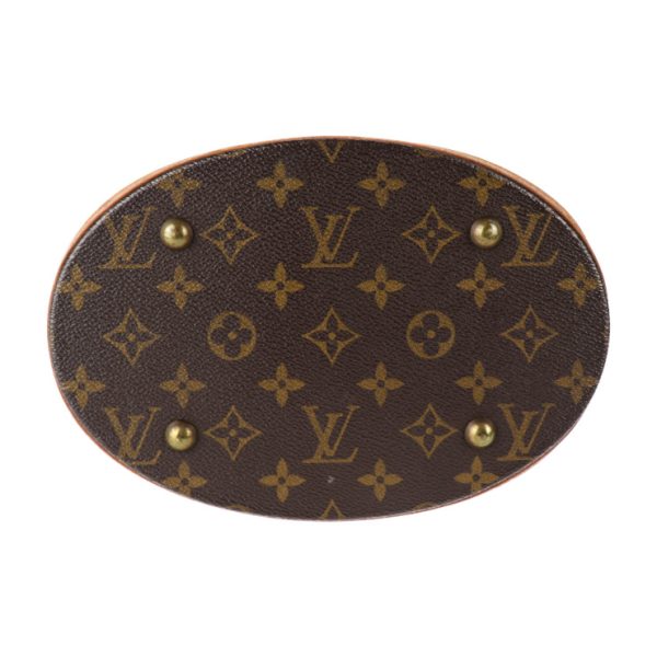 3 Louis Vuitton Bucket PM Monogram Shoulder Bag Canvas Leather Brown