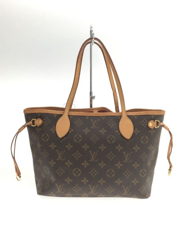 3 Louis Vuitton Neverfull PM Monogram Handbag PVC Brown