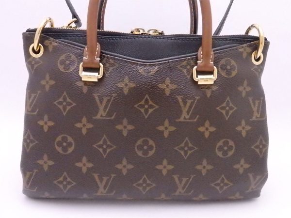 3 Louis Vuitton 2 Way Bag Monogram Pallas BB Handbag Shoulder Bag Brown Monogram Canvas