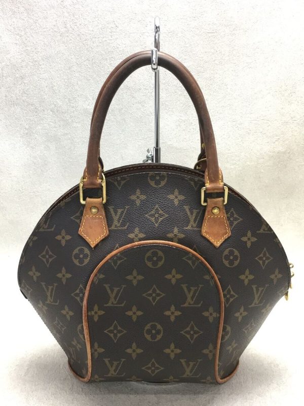 3 Louis Vuitton Ellipse PM Hand Bag Monogram PVC Brown