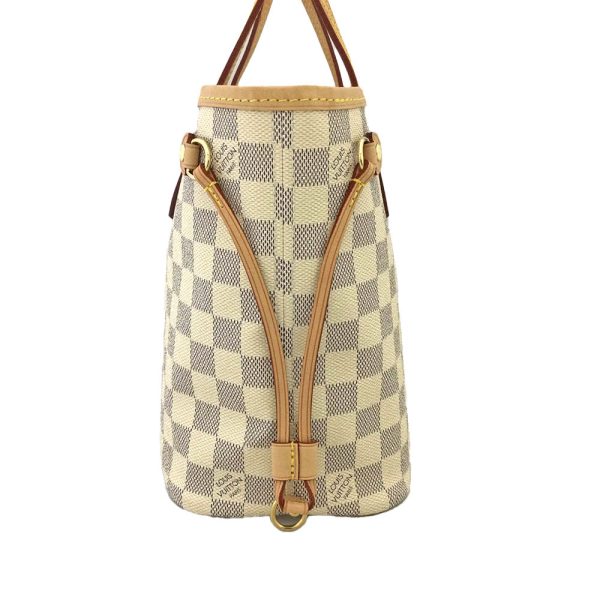 3 Louis Vuitton Neverfull PM Damier Azur White Tote Bag