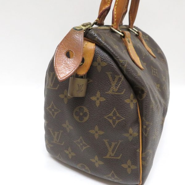 3 Louis Vuitton Bag Speedy 25 Monogram B Rank Brown