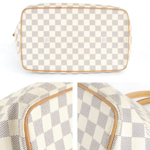 3 Louis Vuitton Saleya MM Tote Bag Damier Azur Canvas