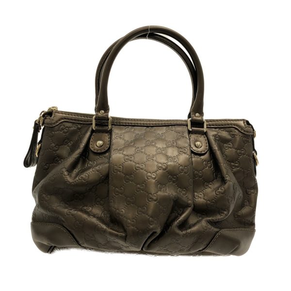 3 Gucci Sukiy Simaline Handbag Bronze Leather