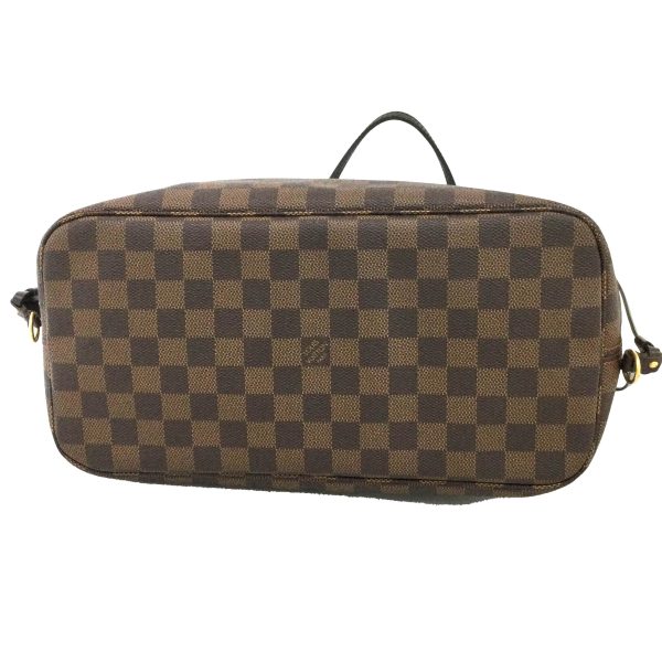 3 Louis Vuitton Neverfull MM Damier Ebene Brown Tote Bag Shoulder Bag