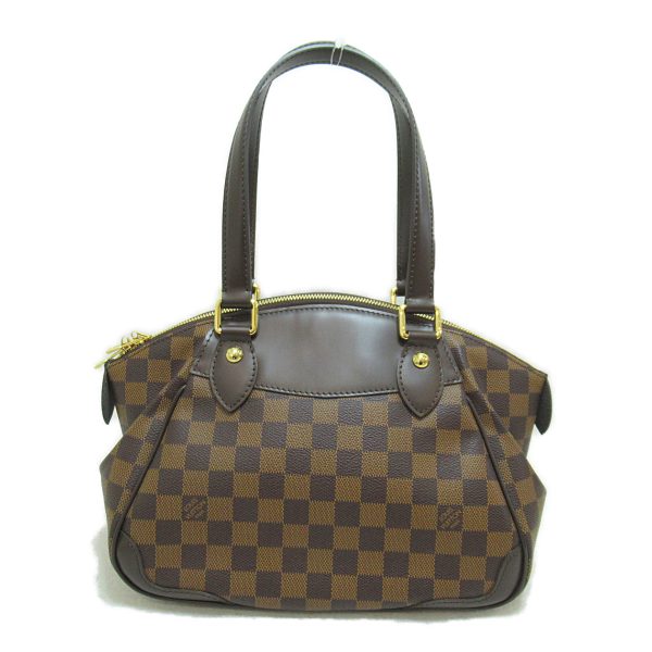 3 Louis Vuitton Verona PM Shoulder Bag Canvas Damier Ebene Brown