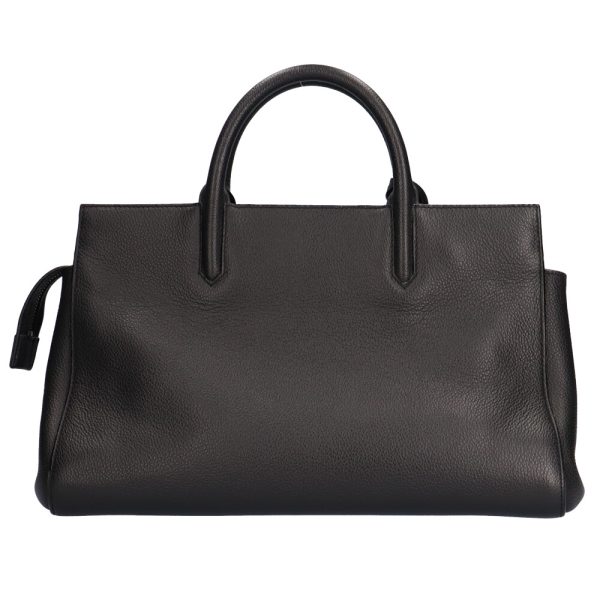 3 Yves Saint Laurent Cavalive Gauche Shoulder Bag Leather Black