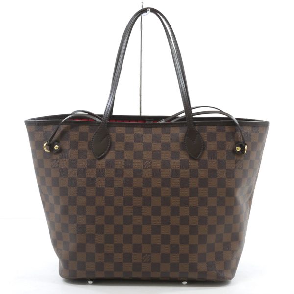 3 Louis Vuitton Damier Neverfull MM Tote Bag Brown