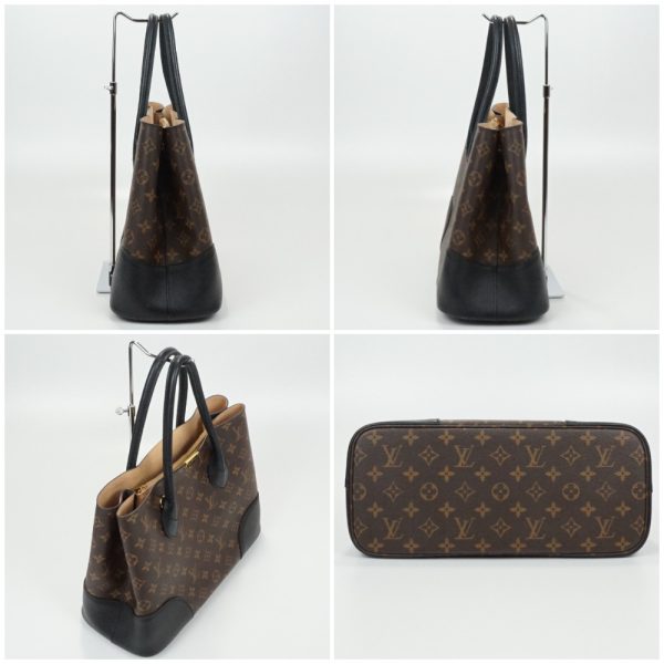 3 Louis Vuitton Flandrin Monogram Brown Black Handbag