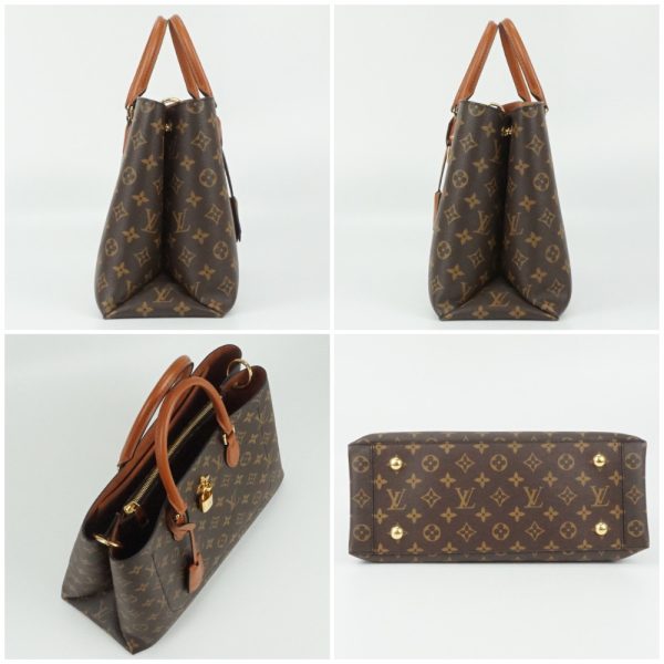 3 Louis Vuitton Flower Tote Monogram Canvas Brown Shoulder Bag