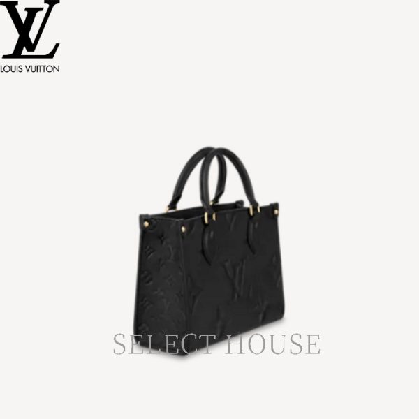 3 Louis Vuitton OnTheGo PM Tote Empriente Black