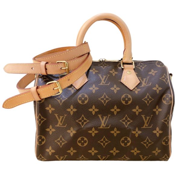 3 Louis Vuitton Speedy Bandouliere 25 Monogram Handbag