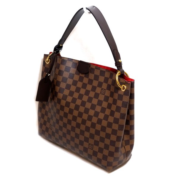 3 Louis Vuitton Graceful PM Shoulder Bag Bag PVC Coated Canvas