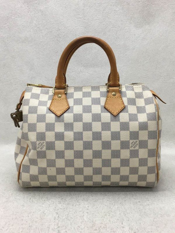 3 Louis Vuitton Speedy Damier Azur White PVC