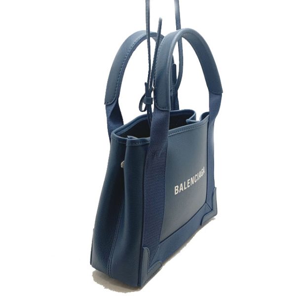 3 Balenciaga 2 Way Bag Shoulder Bag Navy