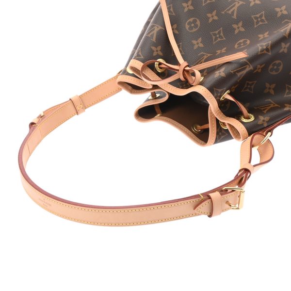 3 Louis Vuitton Monogram Noe Brown Canvas Shoulder Bag