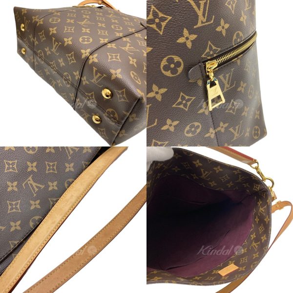 3 Louis Vuitton Monogram Melie Tote Bag Brown