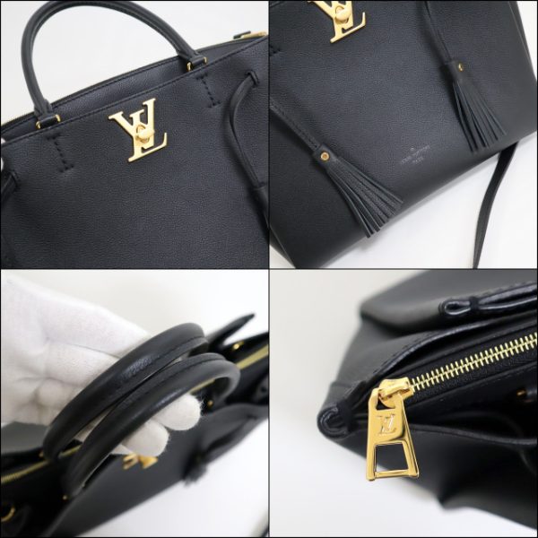 3 Louis Vuitton LockMe 2way Shoulder Bag Noir