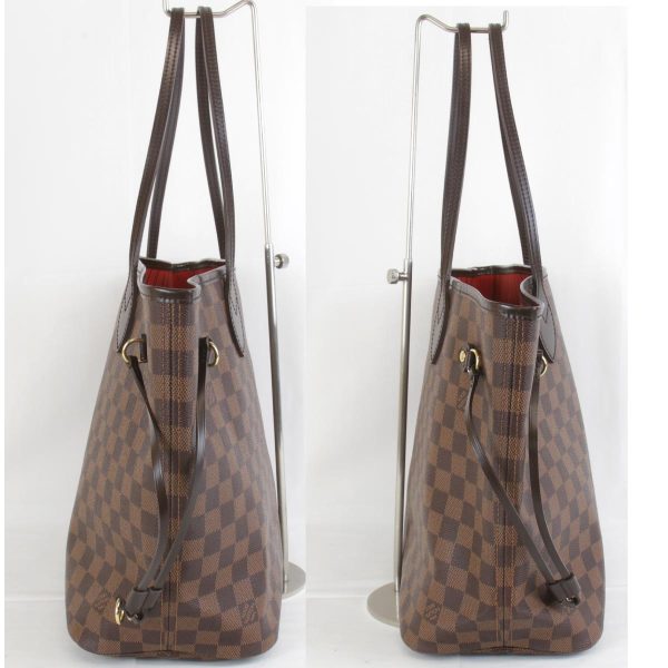 3 Louis Vuitton Neverfull MM Tote Bag Damier Canvas