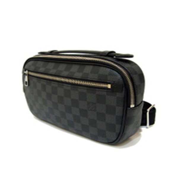 3 Louis Vuitton Damier Graphite Ambrel Waist Pouch