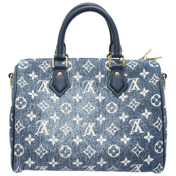 3 Louis Vuitton Monogram Jacquard Denim Speedy Bandouliere 25