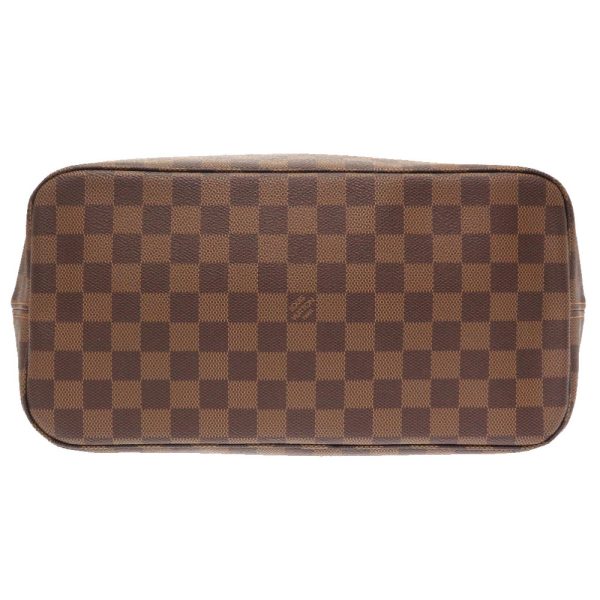 3 Louis Vuitton Damier Neverfull MM Tote Bag Brown