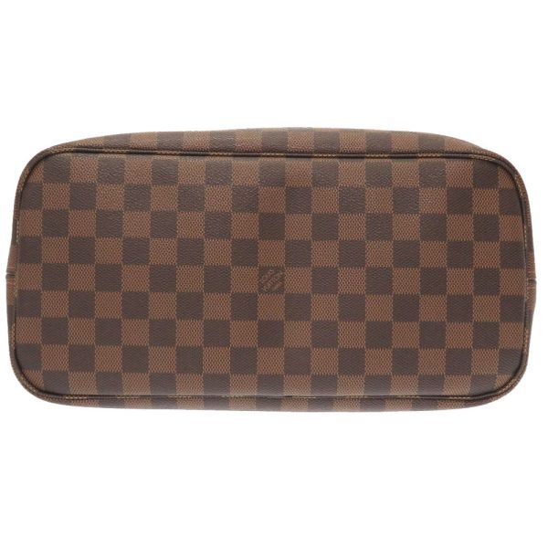 3 Louis Vuitton Damier Neverfull MM Tote Bag Brown