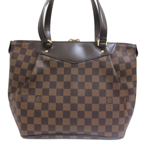 3 Louis Vuitton Westminster PM Damier Tote Bag Ebene Brown Damier Canvas