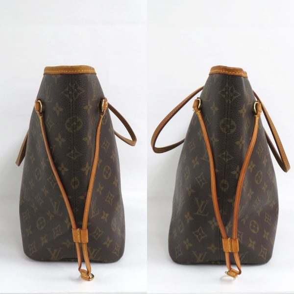 3 Louis Vuitton Neverfull MM Monogram Tote Shoulder Bag Brown