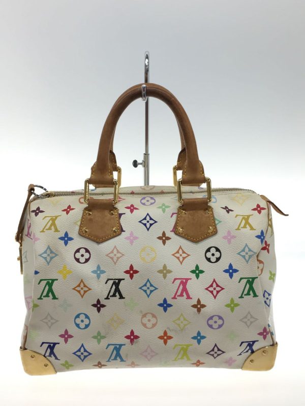 3 Louis Vuitton Speedy 30 Monogram Multicolor PVC Multicolor Overall Pattern