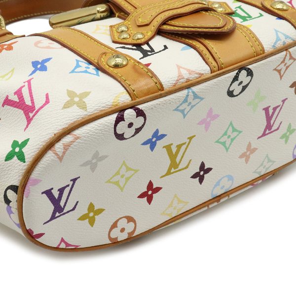 3 Louis Vuitton White Multicolor Theda PM Handbag