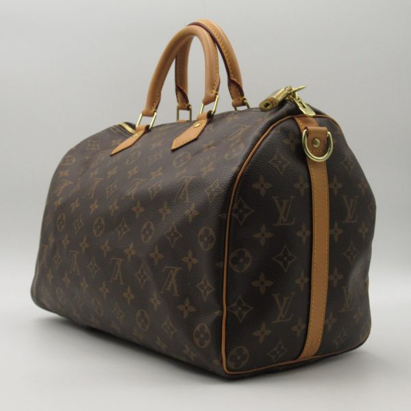 3 Louis Vuitton Speedy Bandouliere 35 2way Shoulder Bag Monogram