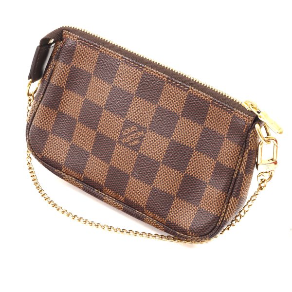 3100314 149n 2 Louis Vuitton Mini Pochette Damier Ebene Accessory Pouch