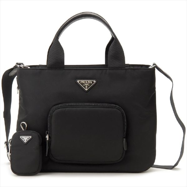 3141101202 Prada Nero Nylon Black Shoulder Bag