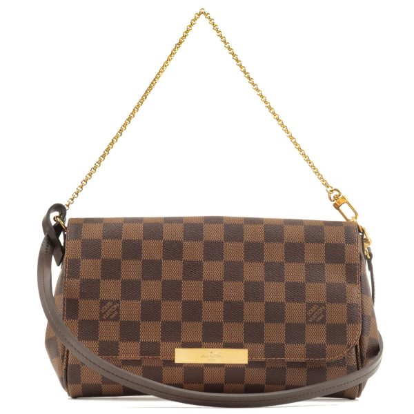 36538 15 1 Louis Vuitton Damier Ebene Canvas Favorite MM Shoulder Bag