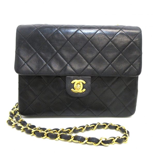 37049655 1 Chanel Mini Matelasse Shoulder Bag Chain Black