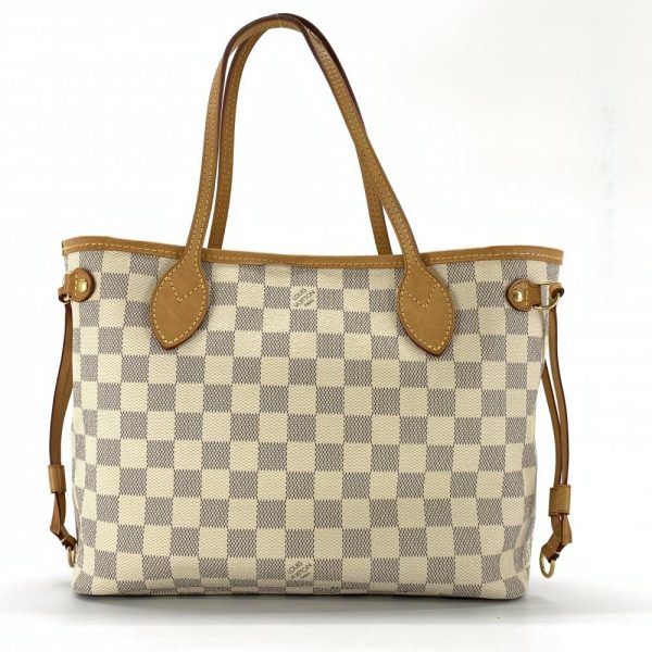 4 Louis Vuitton Neverfull PM Damier Azur Shoulder Bag