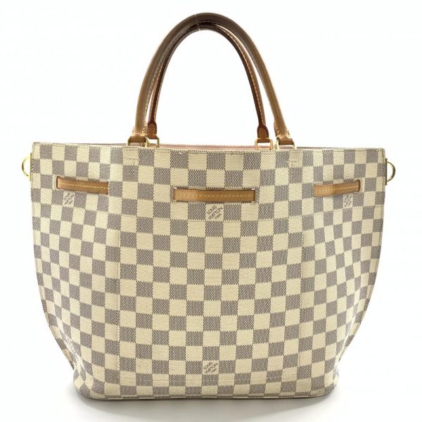 4 Louis Vuitton Girolatta Damier Azure Tote Bag White