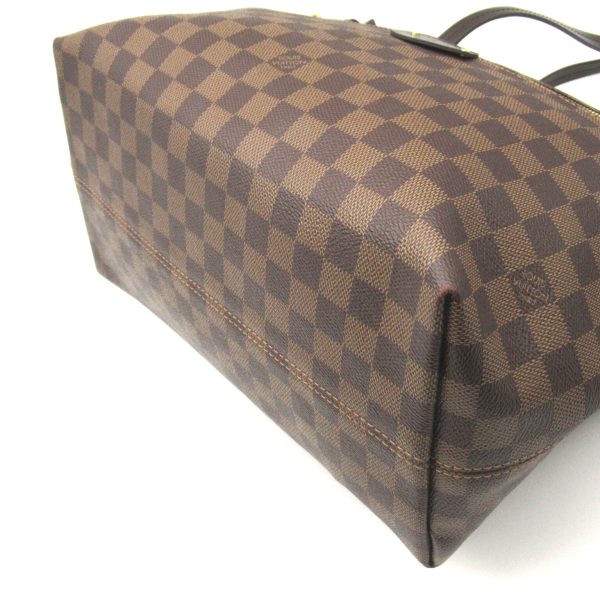 4 Louis Vuitton Jena MM Tote Bag Pvc Coated Canvas Leather Damier