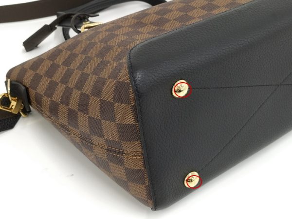 4 Louis Vuitton Hyde Park 2 Way Shoulder Bag Damier Ebene