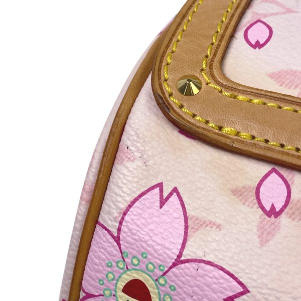 4 Louis Vuitton Papillon Barrel Cylindrical Takashi Murakami Sakura Handbag Monogram Cherry Blossom Rose