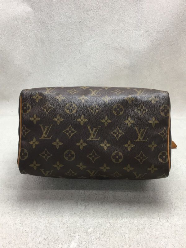 4 Louis Vuitton Speedy Monogram Hand Bag Brown PVC