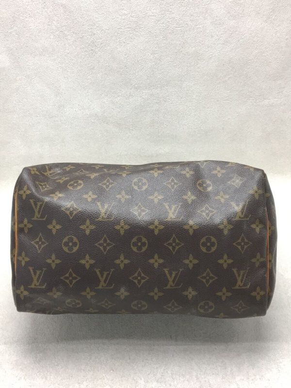 4 Louis Vuitton Speedy Monogram Hand Bag Brown PVC