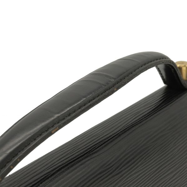 4 Louis Vuitton Epi Monceau Second Bag Handbag Noir Black