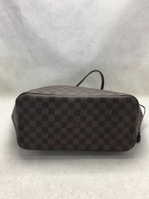 4 Louis Vuitton Neverfull MM Hand Bag Damier Ebene Brown PVC