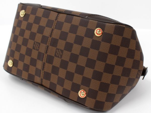 4 Louis Vuitton Verona PM Handbag Damier Leather Ebene Brown