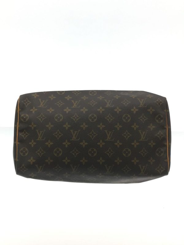 4 Louis Vuitton Speedy 35 Monogram Hand Bag PVC Brown