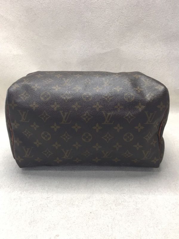 4 Louis Vuitton Speedy 30 Hand Bag Monogram Canvas PVC Brown