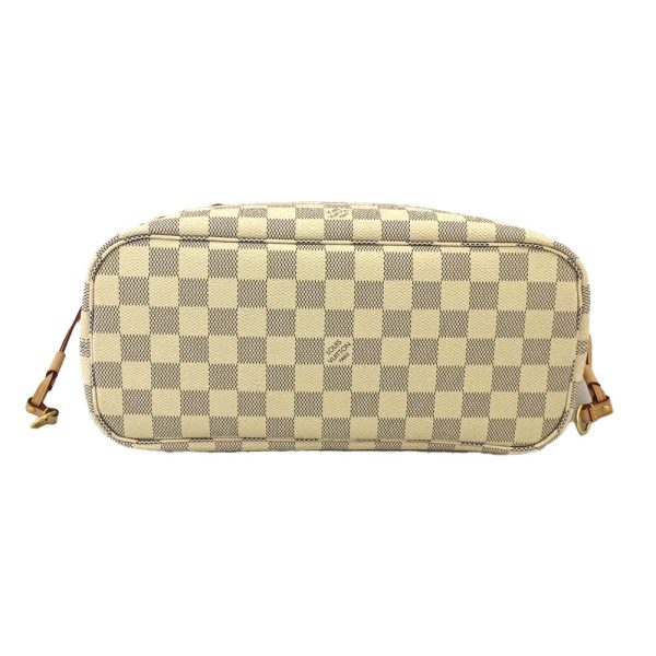 4 Louis Vuitton Neverfull PM Damier Azur White Tote Bag