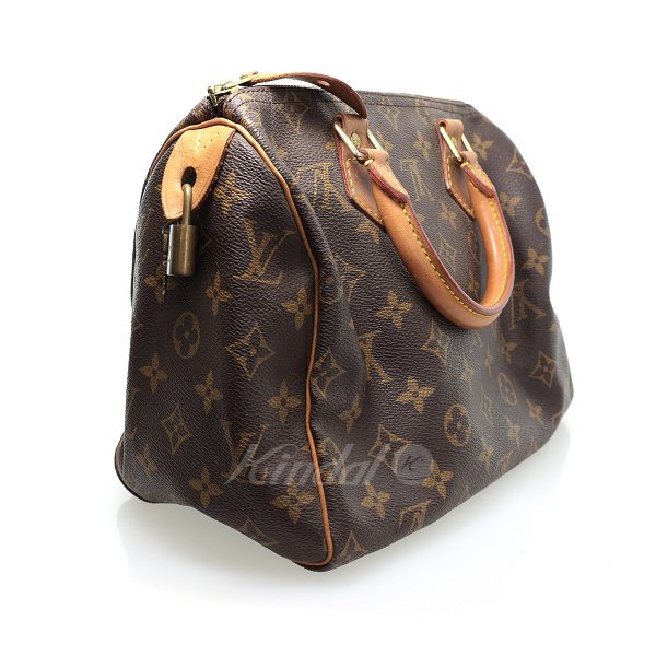 4 Louis Vuitton Monogram Speedy 25 Mini Boston Bag Brown